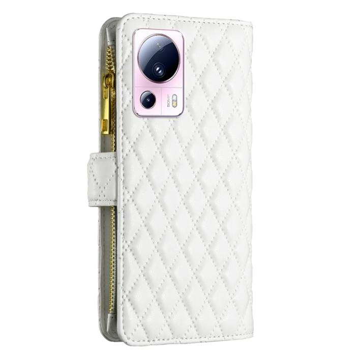 Bild 3, BINFEN BINFEN Xiaomi 13 Lite 5G Fodral Diamond Multifunktionell Vit - Teknikhallen.se