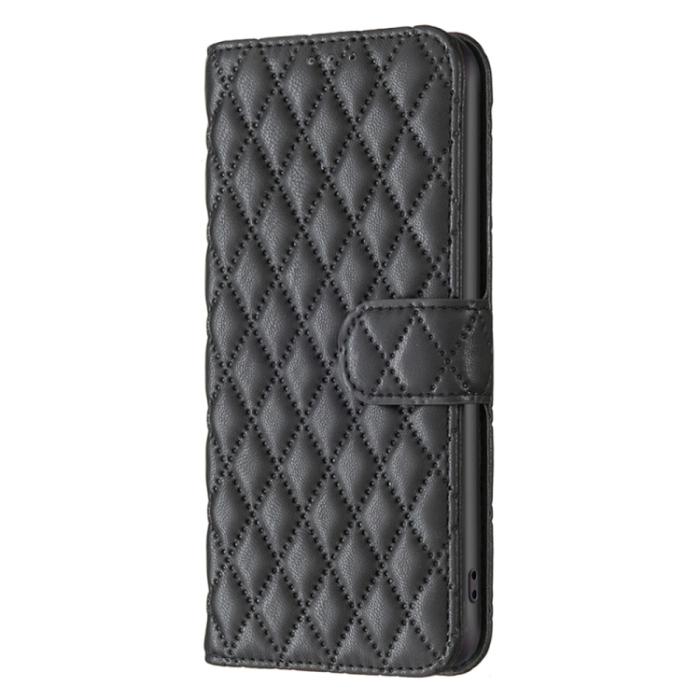 Bild 2,  Motorola Moto G73 5G Fodral Diamond Läder Svart - Teknikhallen.se