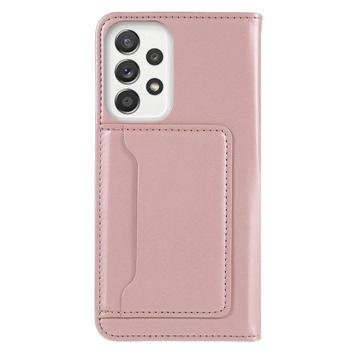 Bild 3,  Samsung Galaxy A53 5G Fodral Skin Touch Med Kortfack Roséguld - Teknikhallen.se