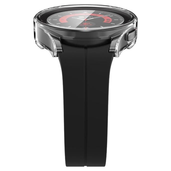 Bild 5, Spigen Spigen Galaxy Watch 5 Pro 45mm Skal Thin Fit / Härdat Glas Transparent - Teknikhallen.se