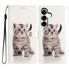  Samsung Galaxy A27 5G Fodral L&auml;der Gullig Katt - Teknikhallen.se