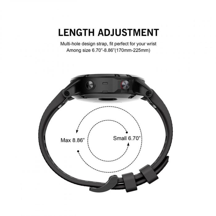 Bild 6, Tech-Protect Tech-Protect Garmin Fenix 5/6/6 Pro/7 Armband Smooth Svart - Teknikhallen.se