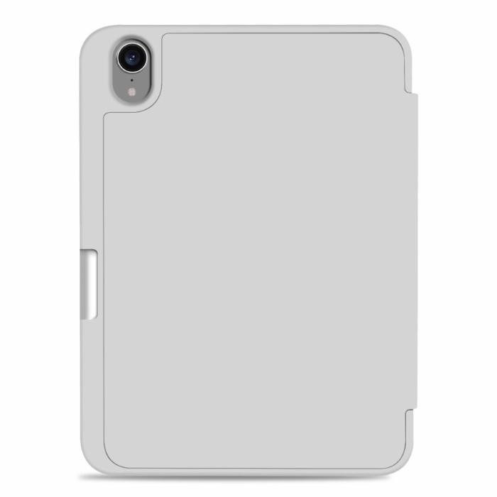 Bild 3,  iPad Mini 2024/2021 Fodral Slim Tri-Fold Pennhållare Grå - Teknikhallen.se