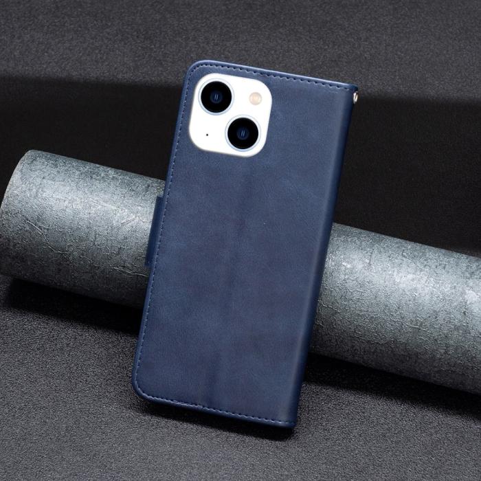 Bild 5,  iPhone 15 Fodral Shark Solid Läder Blå - Teknikhallen.se