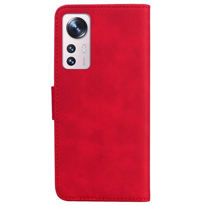 Bild 3,  Xiaomi 12 Pro Fodral Skin Touch Röd - Teknikhallen.se