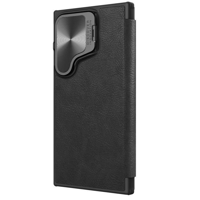 Bild 6, NILLKIN NILLKIN Galaxy S24 Plus Fodral Qin Läder Cam Kickstand Svart - Teknikhallen.se