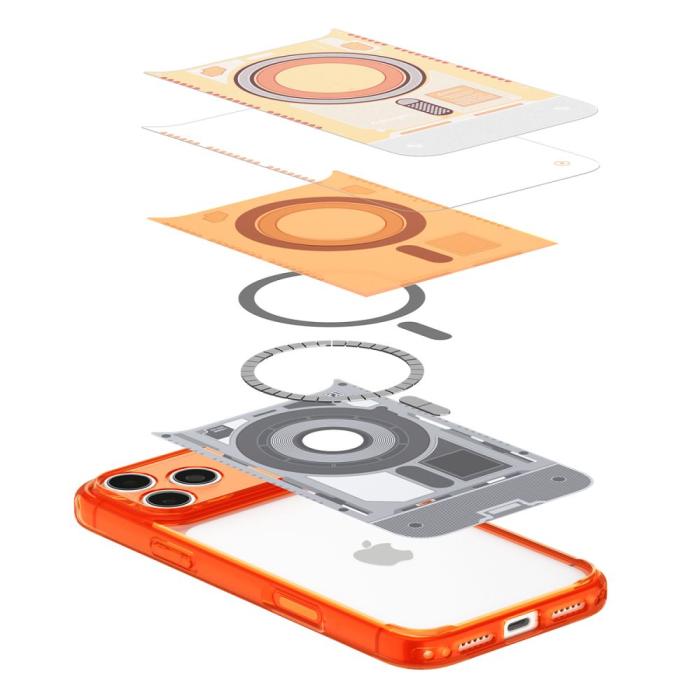 Bild 6, Spigen Spigen iPhone 18 Pro Max / 17 Pro Max Skal MagSafe Tangerine - Teknikhallen.se