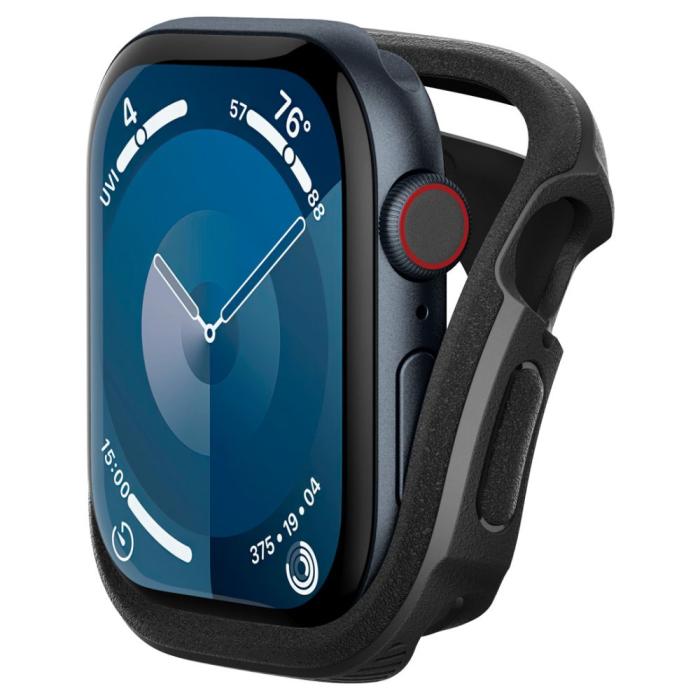 Bild 5, Spigen Spigen Caseology Apple Watch 11 / 10 46 mm Vault Matt Svart - Teknikhallen.se