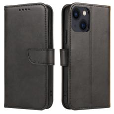  iPhone 14 Fodral Solid L&auml;der Svart - Teknikhallen.se