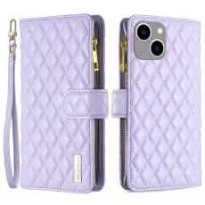 BINFEN BINFEN iPhone 15 Plus Fodral Diamond Multifunktionell Lila - Teknikhallen.se