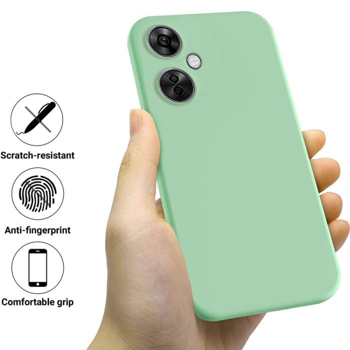 Bild 2,  OnePlus Nord CE 3 Lite 5G Skal Liquid Silikon Grön - Teknikhallen.se