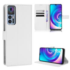  TCL 30+ (2022) Fodral V&auml;vd Textur Vit - Teknikhallen.se