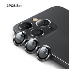 ENKAY ENKAY iPhone 15 Pro / 15 Pro Max Linsskydd Aluminium H&auml;rdat Glas - Teknikhallen.se