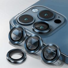 ENKAY ENKAY iPhone 15 Pro / 15 Pro Max Linsskydd Aluminium H&auml;rdat Glas - Teknikhallen.se
