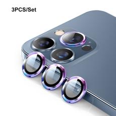 ENKAY ENKAY iPhone 15 Pro / 15 Pro Max Linsskydd Aluminium H&auml;rdat Glas - Teknikhallen.se