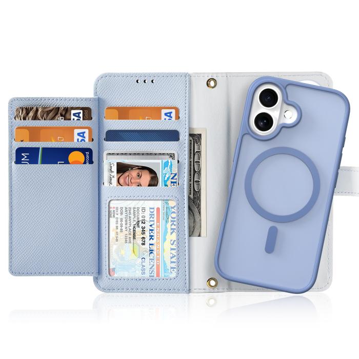 Bild 2, DUX DUCIS DUX DUCIS iPhone 17 2in1 Magnet Fodral Lawa Series Ljus Blå - Teknikhallen.se