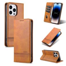 AZNS AZNS iPhone 14 Pro Fodral Flip L&auml;der Brun - Teknikhallen.se