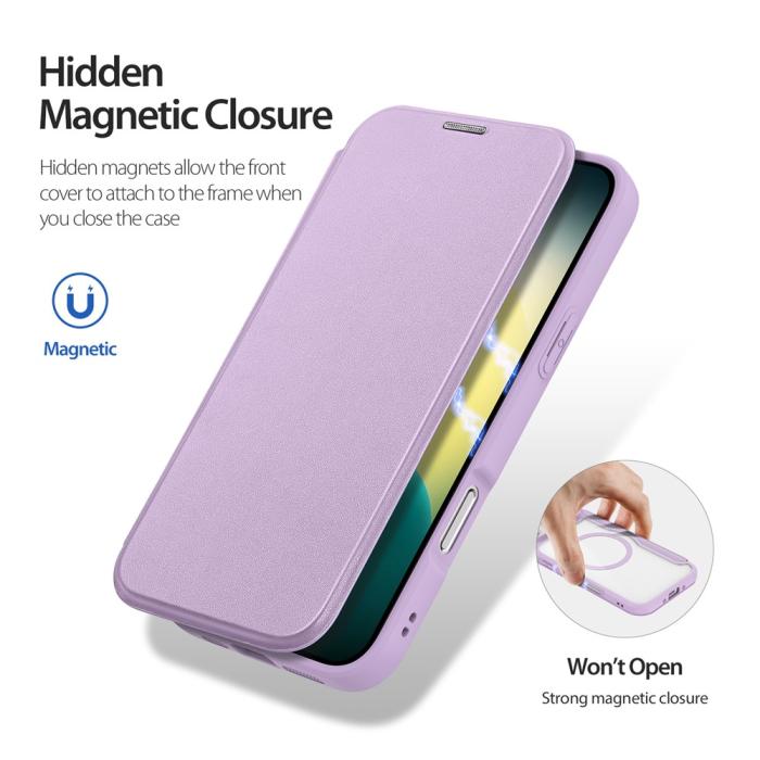 Bild 6, DUX DUCIS DUX DUCIS iPhone Air Fodral MagSafe Skin X Pro Lila / Rosa - Teknikhallen.se