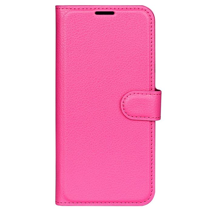Bild 5,  Samsung Galaxy A25 5G Fodral Litchi Läder Rosa - Teknikhallen.se