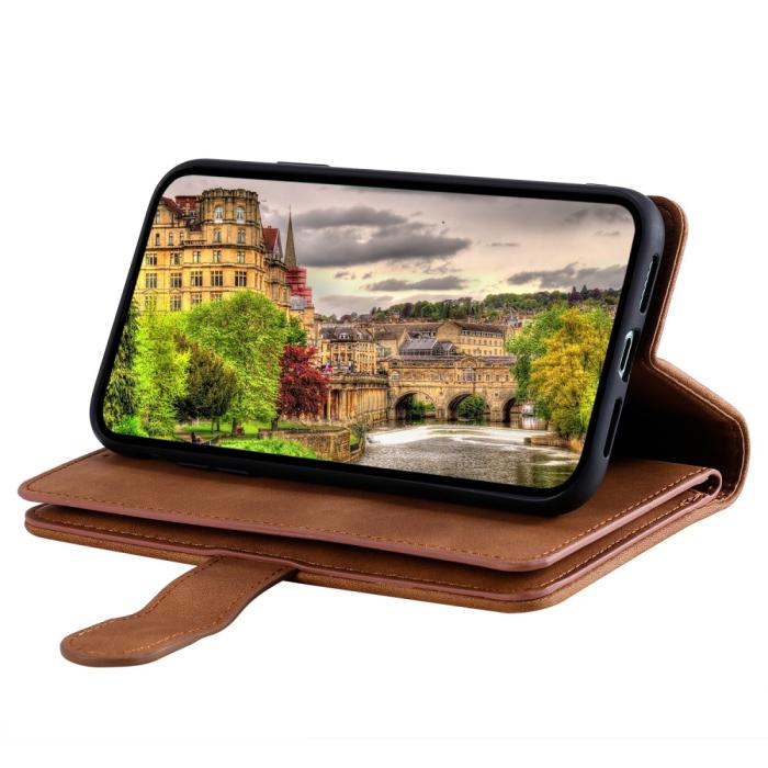 Bild 3,  Xiaomi Redmi Note 14 Pro/Pro Plus 5G Fodral Multifunktionell Brun - Teknikhallen.se