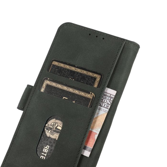 Bild 6, KHAZNEH KHAZNEH iPhone 15 Pro Fodral Matt Läder Grön - Teknikhallen.se