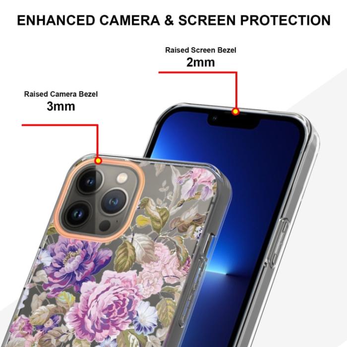 Bild 4,  iPhone 15 Pro Skal Med Tryck Lila Pion - Teknikhallen.se