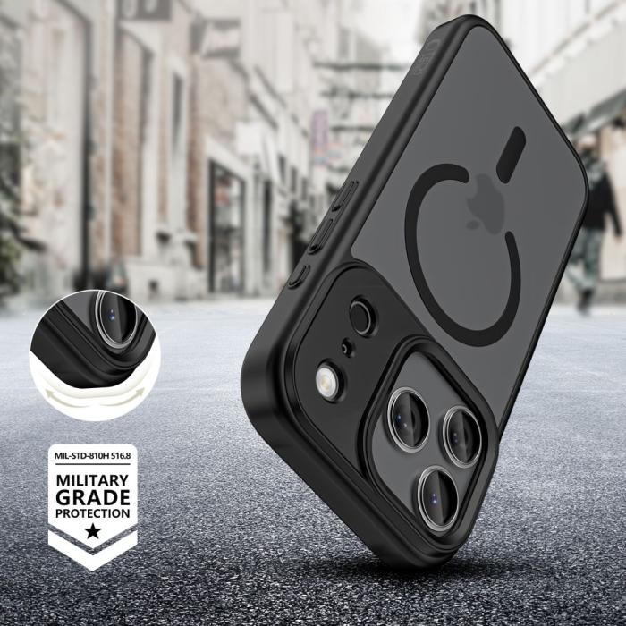 Bild 6, Tech-Protect Tech-Protect iPhone 17 Pro Max Skal MagSafe MagMat XT 4-SET Svart - Teknikhallen.se