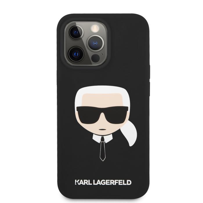 Bild 2, Karl Lagerfeld Karl Lagerfeld iPhone 13 Pro Skal Liquid Silikon Svart - Teknikhallen.se