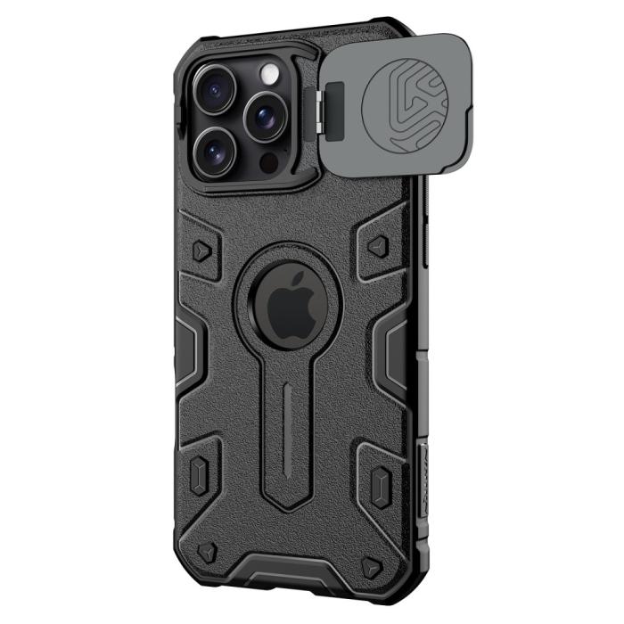 Bild 3, NILLKIN NILLKIN iPhone 16 Pro Max Skal Camshield Armor Svart - Teknikhallen.se