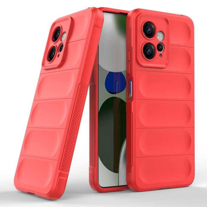 Bild 2,  Xiaomi Redmi Note 12 4G Skal Magic Shield Röd - Teknikhallen.se