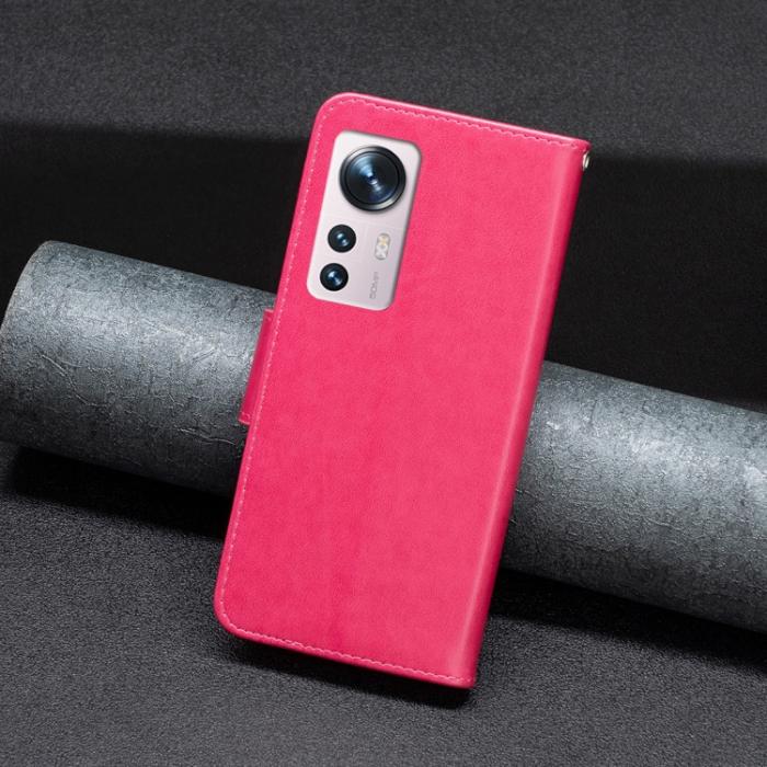 Bild 6,  Xiaomi 12 Fodral Tryck Butterfly Rosa - Teknikhallen.se
