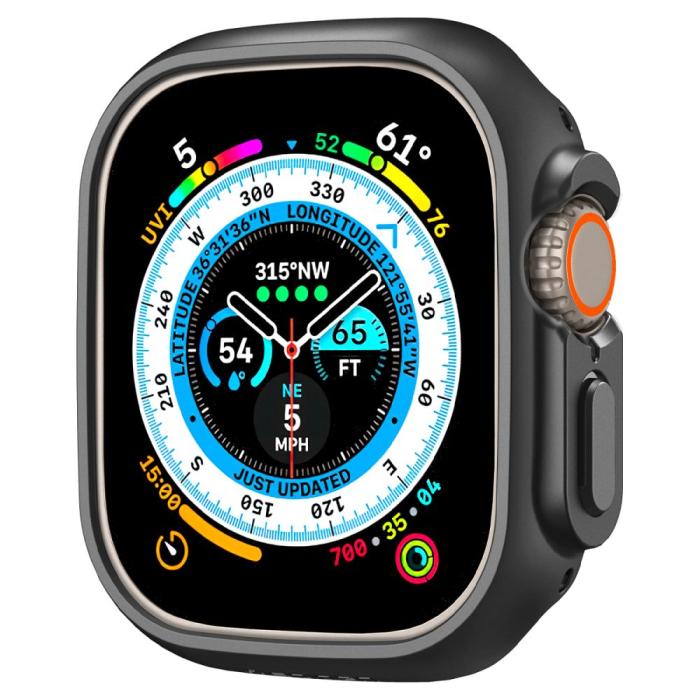 Bild 3, Spigen Spigen Apple Watch Ultra 49 mm Skal Thin Fit Svart - Teknikhallen.se
