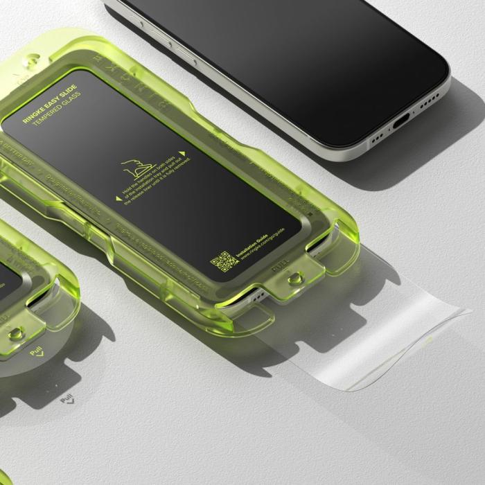Bild 4, Ringke Ringke iPhone 17 2-PACK Easy Slide Skärmskydd Härdat Glas - Teknikhallen.se