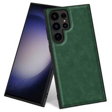  Galaxy S24 Ultra L&auml;derbelagt Hybrid Skal Gr&ouml;n - Teknikhallen.se