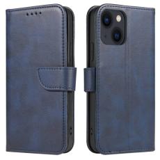  iPhone 14 Fodral Solid L&auml;der Bl&aring; - Teknikhallen.se