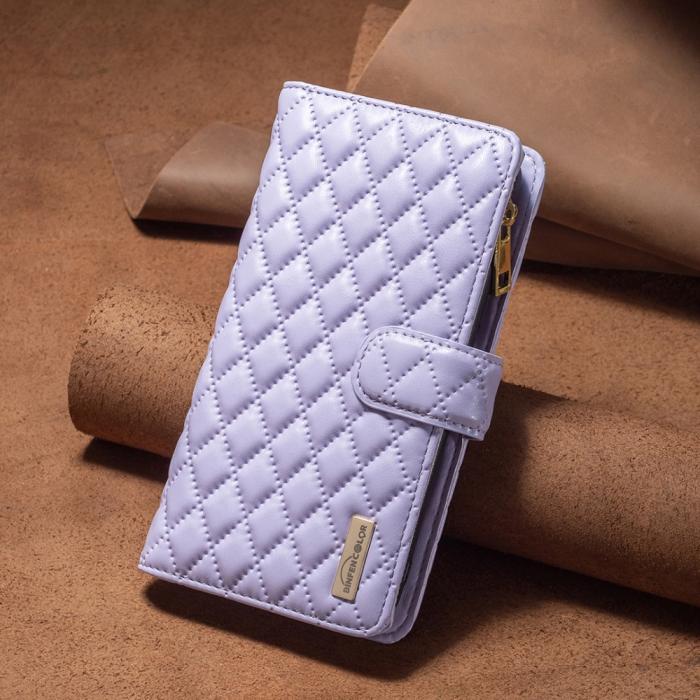 Bild 6, BINFEN BINFEN iPhone 15 Plus Fodral Diamond Multifunktionell Lila - Teknikhallen.se