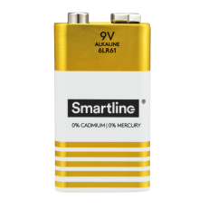 Smartline Smartline 6LR61 9V Alkaliskt Batteri 2-pack - Teknikhallen.se