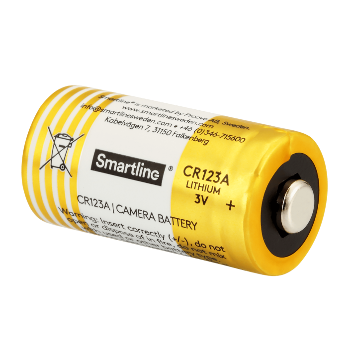 Bild 2, Smartline Smartline CR123A 3V Li-On Batteri - Teknikhallen.se