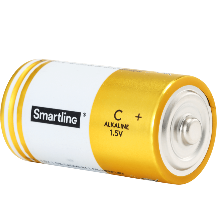 Bild 2, Smartline Smartline C LR14 1.5V Alkaliskt Batteri 2-pack - Teknikhallen.se