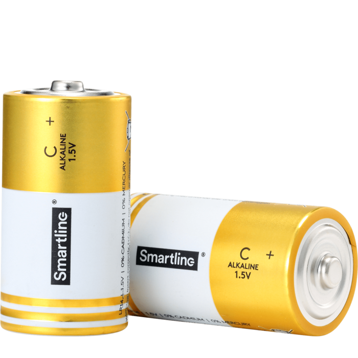 Bild 3, Smartline Smartline C LR14 1.5V Alkaliskt Batteri 2-pack - Teknikhallen.se