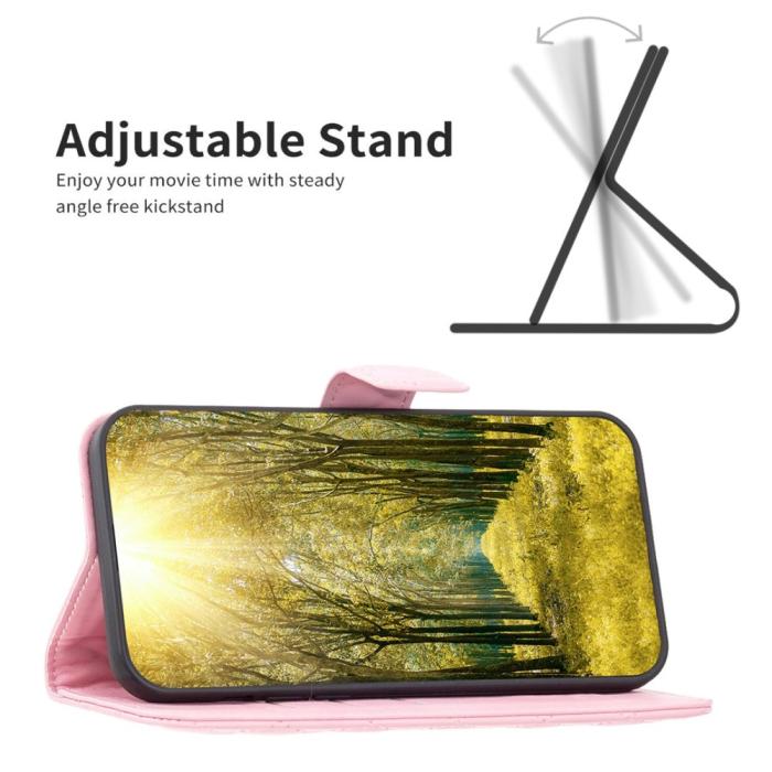 Bild 2,  Samsung Galaxy A04s / A13 4G/5G Fodral Diamond Läder Ljus Rosa - Teknikhallen.se