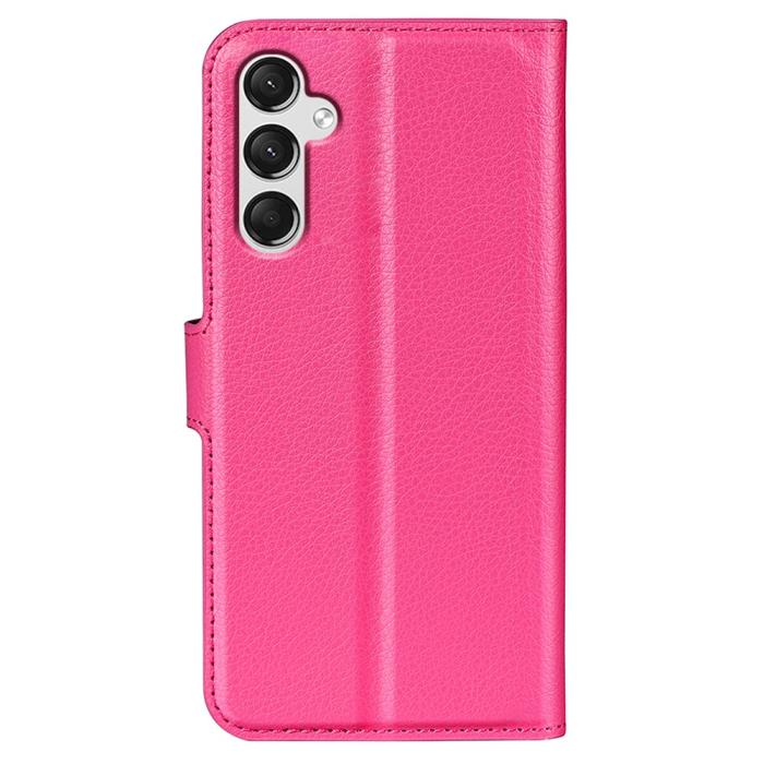 Bild 6,  Samsung Galaxy A25 5G Fodral Litchi Läder Rosa - Teknikhallen.se