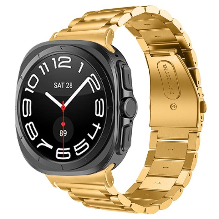 Bild 3,  Galaxy Watch Ultra (2025) / 47 mm Klockarmband Rostfritt Stål Guld - Teknikhallen.se