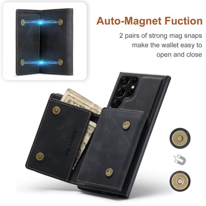 Bild 6, DG.MING DG.MING Samsung Galaxy S22 Ultra Skal 2in1 Magnetisk Avtagbart Kortfack - Teknikhallen.se