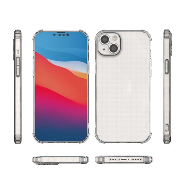 Bild 5,  iPhone 14 Plus Skal TPU Shockproof Transparent - Teknikhallen.se