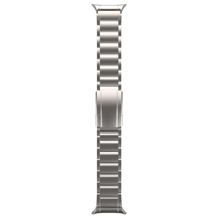 Bild 3,  Samsung Galaxy Watch 8 46/44/40 mm Armband Metall Titanium - Teknikhallen.se