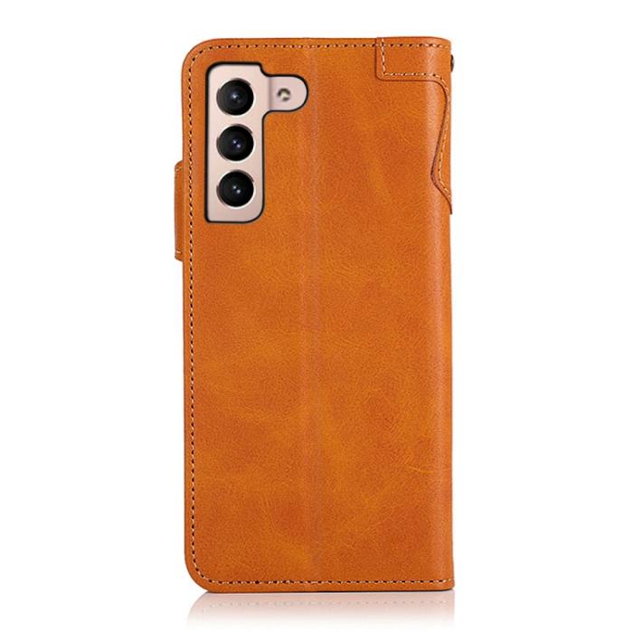 Bild 3, KHAZNEH KHAZNEH Samsung Galaxy S22 Fodral Läder Brun - Teknikhallen.se