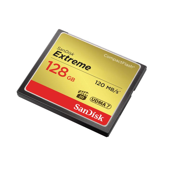 Bild 3, SanDisk SanDisk CF Extreme 128GB 120MB/s Minneskort - Teknikhallen.se