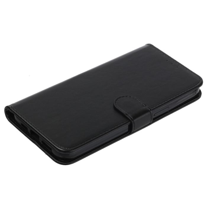 Bild 4,  iPhone 15 Fodral Solid Läder Med Snodd Svart - Teknikhallen.se