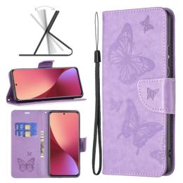  Xiaomi 12 Fodral Tryck Butterfly Lila - Teknikhallen.se